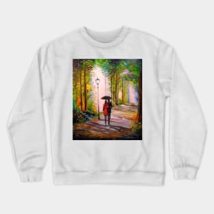 Romantic walk in the Park Crewneck Sweatshirt